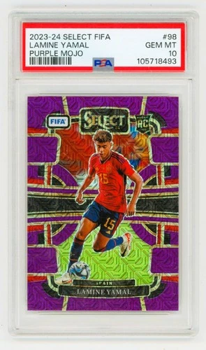 Lamine Yamal 2024 Panini Select Prizm FIFA Viola Mojo #98