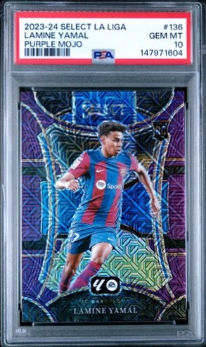 Lamine Yamal 2023 Panini Select Purple Mojo