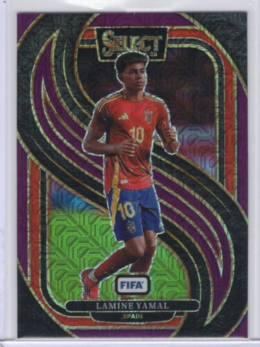 Lamine Yamal 2024 Panini Select Purple Mojo