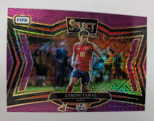 Lamine Yamal 2024 Panini Select Purple Prizm Mojo