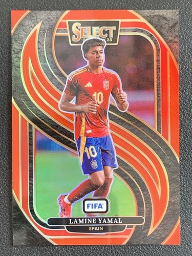 Lamine Yamal 2024 Panini Select Red Prizm #190