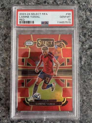 Lamine Yamal 2023 Panini Select Red Prizm