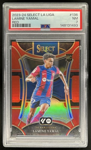 Lamine Yamal 2023 Panini Select Red Prizm
