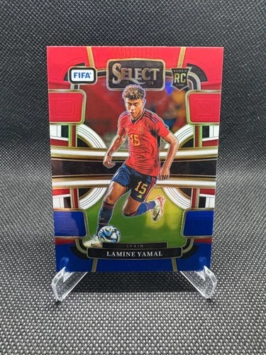 Lamine Yamal 2024 Panini Select Red, White & Blue