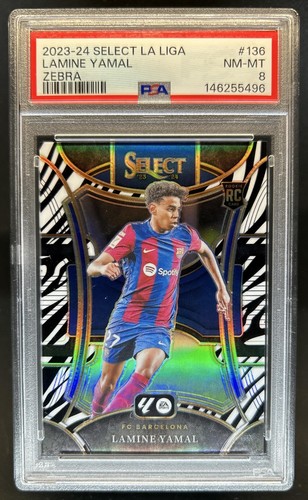 Lamine Yamal 2024 Panini Select Zebra Prizm /25