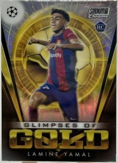 Lamine Yamal 2023 Topps Stadium Chrome Gold Refractor