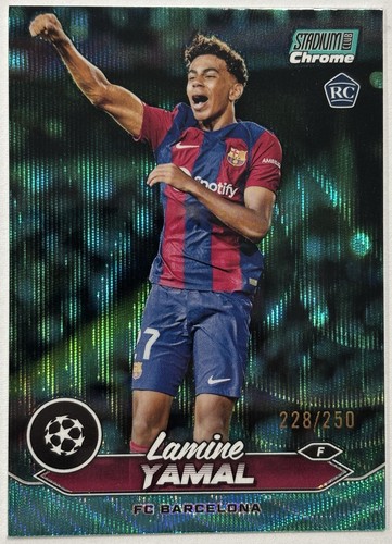 Lamine Yamal 2024 Topps Stadium Club Chrome Aqua /250
