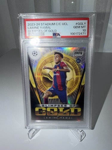 Lamine Yamal 2023 Topps Stadium Club Chrome Gold