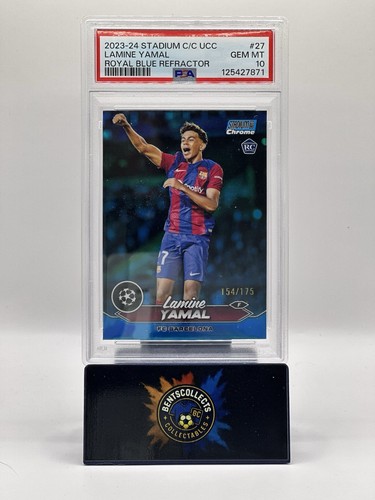 Lamine Yamal 2023 Panini Stadium Club Chrome Royal Blue Refractor /175