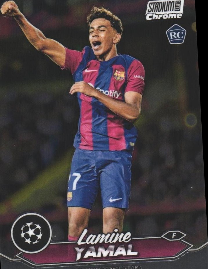 Lamine Yamal 2023 Topps Stadium Club Chrome UEFA Champions League