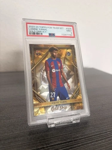 Lamine Yamal 2023 Topps Team Set Gold Icy Drip