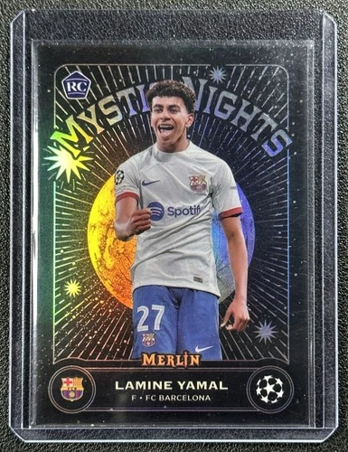 Lamine Yamal 2023 Topps Chrome Merlin UCC #MN-8