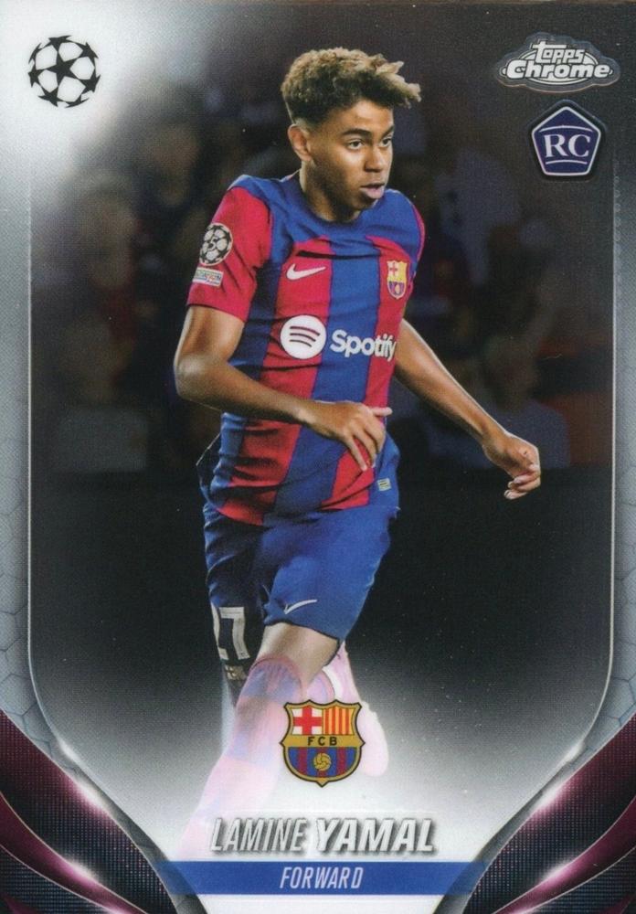 Lamine Yamal 2023 Topps Chrome UEFA Club Competitions