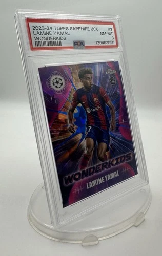 Lamine Yamal 2023 Topps Chrome UEFA Sapphire #3