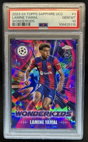 Lamine Yamal 2023 Topps Chrome UEFA Sapphire Sapphire #WK-3