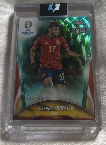 Lamine Yamal 2024 Topps Cromo Euro Aqua Wave Refractor /199