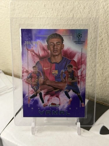 Lamine Yamal 2024 Topps Finest UEFA Purple /299