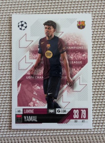 Lamine Yamal 2024 Topps Match Attax UEFA Club Competitions
