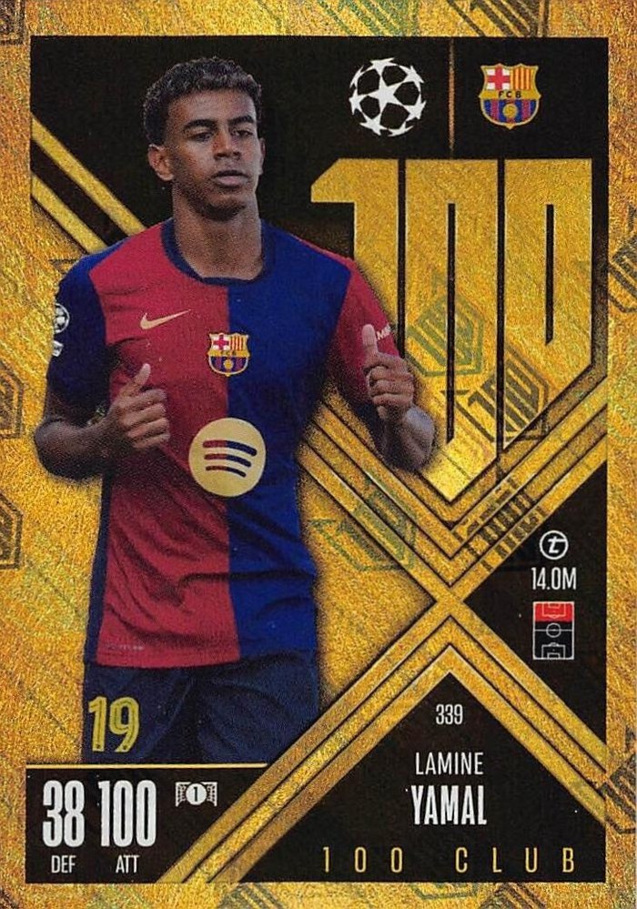 Lamine Yamal 2024 Topps Match Attax UEFA Club Competitions Extra