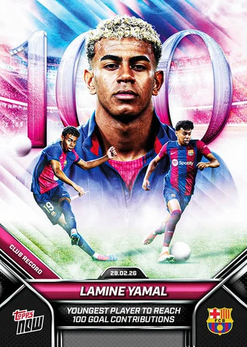 Lamine Yamal 2026 Topps NOW #5