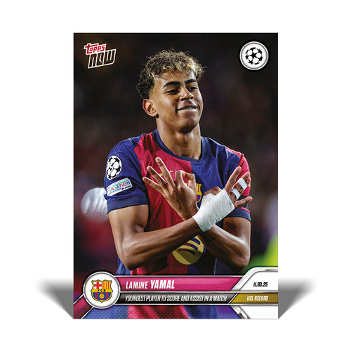 Lamine Yamal 2024 Topps Now UCL /25
