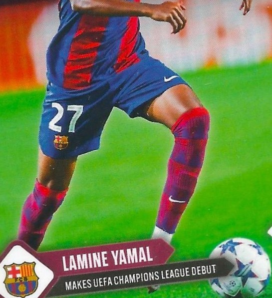 Lamine Yamal 2023 Topps Now UEFA Champions League