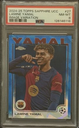 Lamine Yamal 2024 Topps UCC Sapphire Sapphire