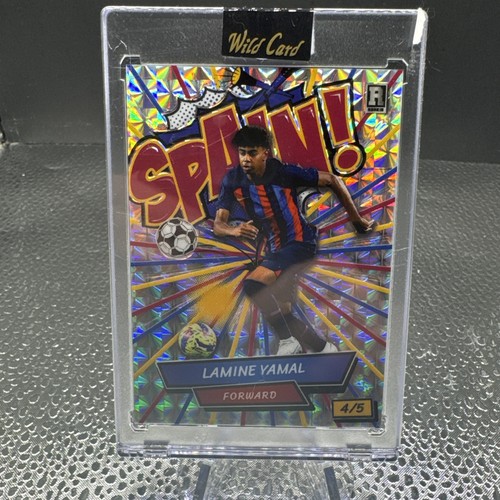 Lamine Yamal 2024 Panini Wild Card Comix Refractor /5