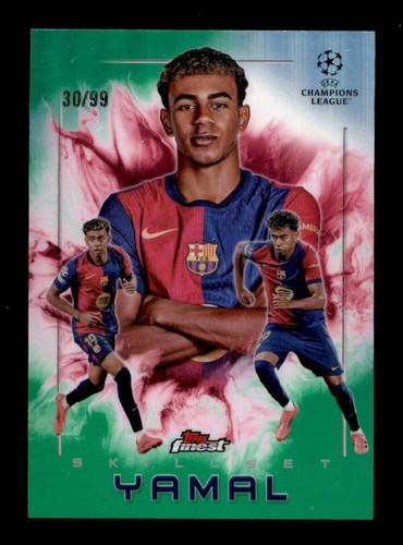Laminie Yamal 2025 Topps Finest Skillset Green /99