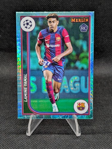 Laminie Yamal 2023 Topps Merlin Chrome Aqua Prism /27