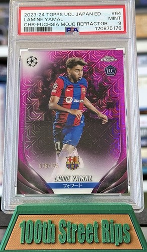 Lamíne Yamal 2024 Topps Japón Fucsia Mojo Refractor 78/125