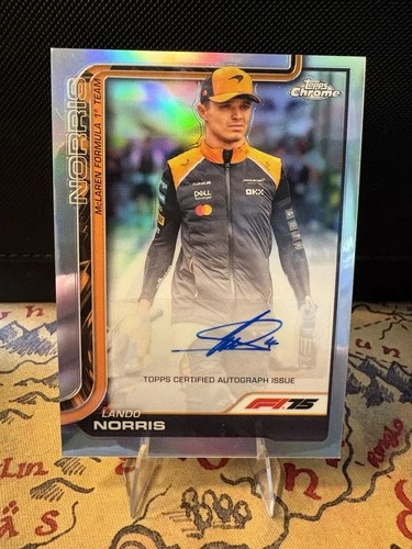 Lando Norris 2025 Topps Chrome F1 Refractor