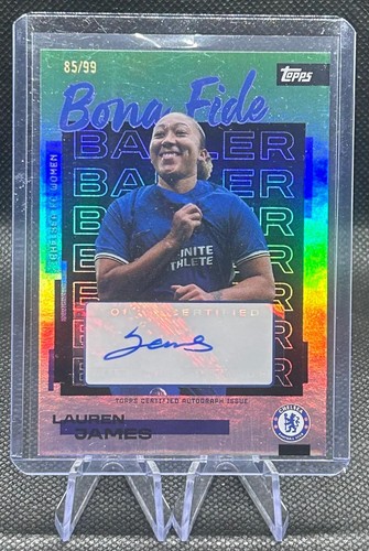 Lauren James 2025 Topps Chelsea Refractor /99