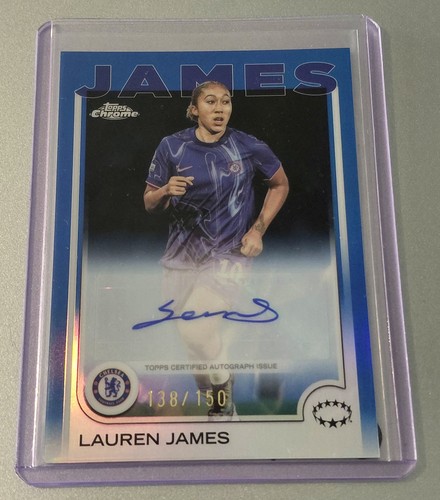 Lauren James 2024 Topps Chrome Blue /150