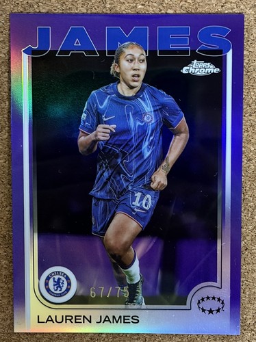 Lauren James 2024 Topps Chrome Purple Refractor /75