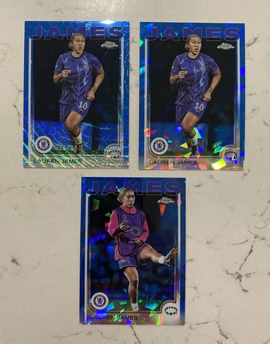 Lauren James 2024 Topps Chrome Women Sapphire /150