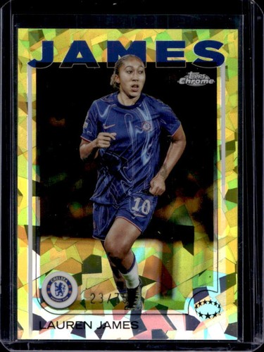 Lauren James 2024 Topps Chrome Yellow Refractor /75