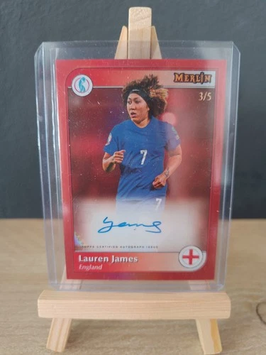 Lauren James 2025 Topps Merlin Chrome Red /5