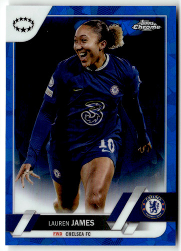Lauren James 2023 Topps Women's Champions League Sapphire
