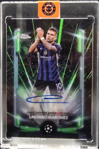Lautaro Martinez 2024 Topps Chrome Black Laser /99