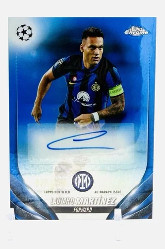 Lautaro Martinez 2023 Topps Chrome Blue /150
