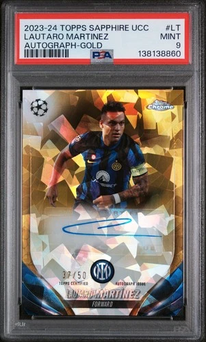 Lautaro Martinez 2023 Topps Chrome Gold /50