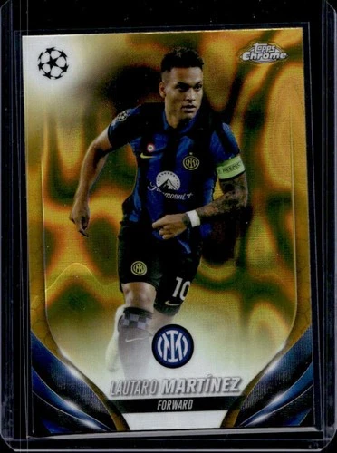 Lautaro Martinez 2023 Topps Chrome Gold Lava Refractor