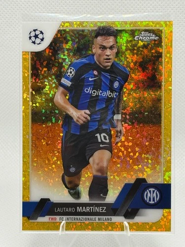 Lautaro Martinez 2023 Topps Chrome Gold Mini Diamond /50