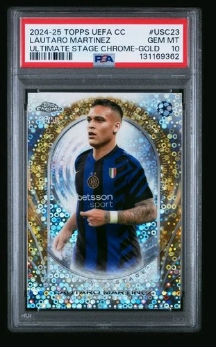 Lautaro Martinez 2024 Topps Chrome Gold Refractor /50