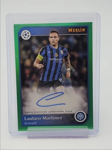 Lautaro Martinez 2024 Topps Chrome Green Refractor /99