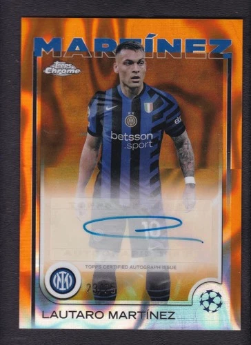 Lautaro Martinez 2025 Topps Chrome Lava /25