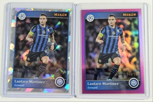 Lautaro Martinez 2024 Topps Chrome Merlin Pink Ice /199