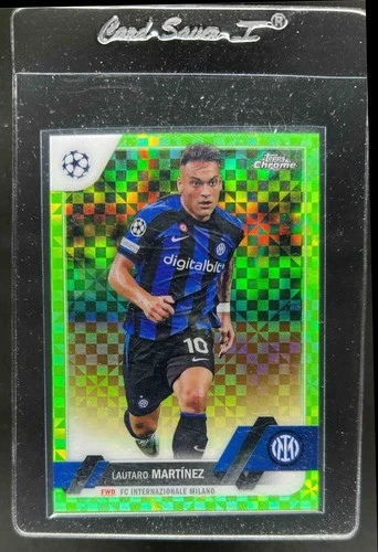 Lautaro Martinez 2023 Topps Chrome Neon Green Xfractor /399