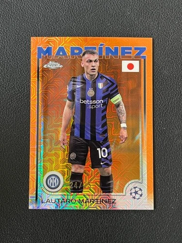 Lautaro Martinez 2024 Topps Chrome Orange Mojo /25